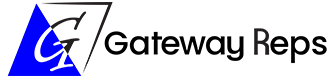 The logo for Gateway Reps followed by the words Gateway Reps.